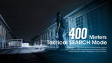 Ultra Slim High Performance EDC Flashlight, 6500 Lumens, Luminblade Strobe, 400m Throw