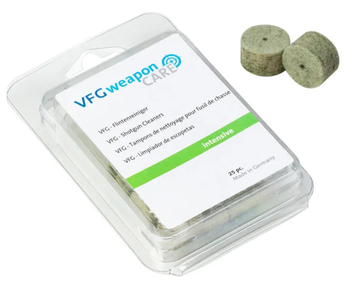 VFG Intensive Shotgun Cleaning Felts 12 Gauge (25pk)