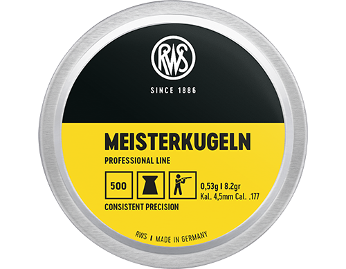 RWS Meisterkugeln 177 Cal Air Pellets 8.2gr / 0.53g (4,50mm) (500pk)