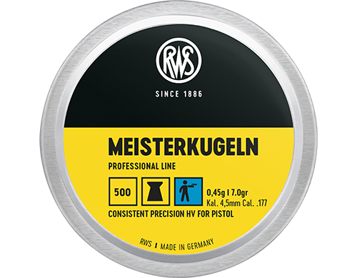 RWS Meisterkugeln 177 Cal Air Pellets 7.0gr / 0.45g (4,50mm) (500pk)