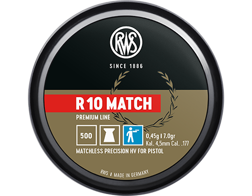 RWS R10 Match 177 Cal Air Pellets 7.0gr / 0.45g (4,50mm) (500pk)