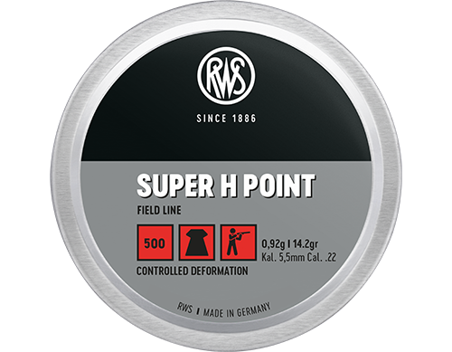RWS Super-H-Point 22 Cal Air Pellets 14.2gr / 0.92g (500pk)