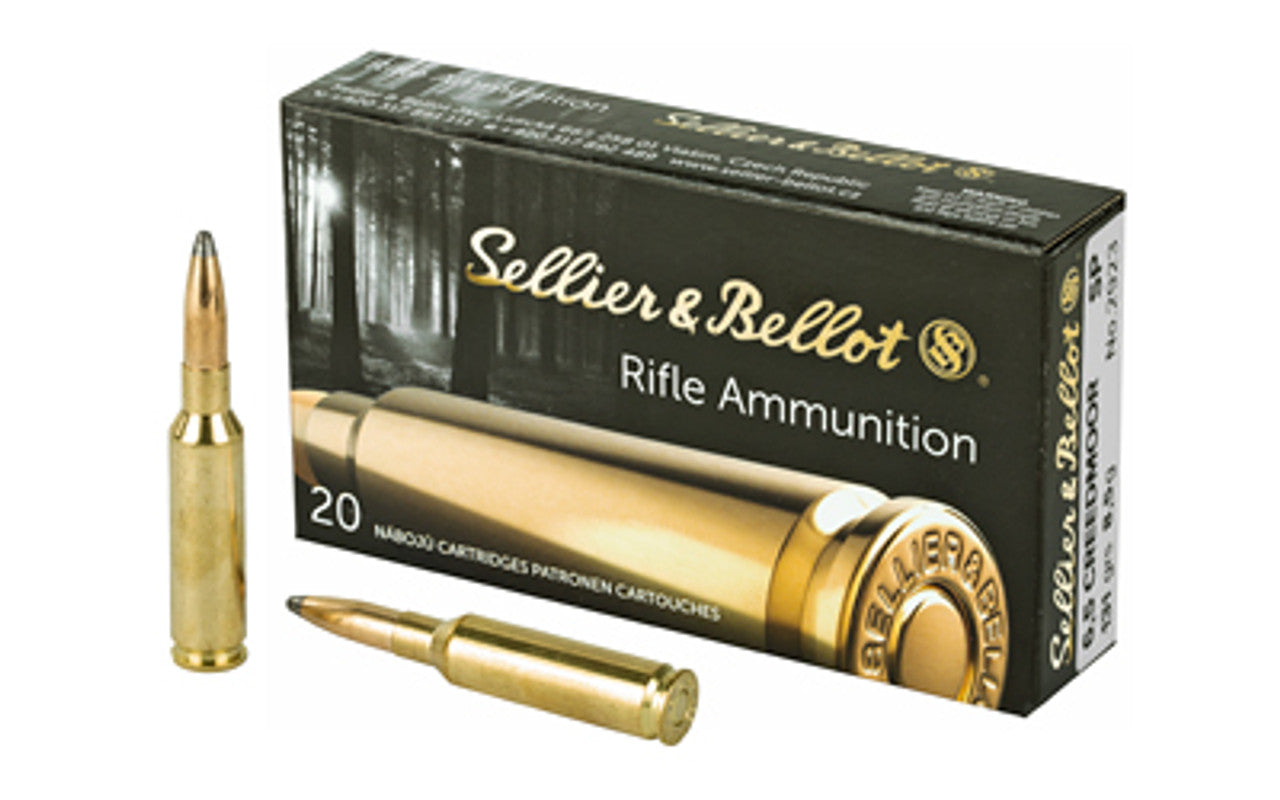 Sellier & Bellot 6.5 Creedmoor Ammunition 131 Grain Soft Point (20pk)