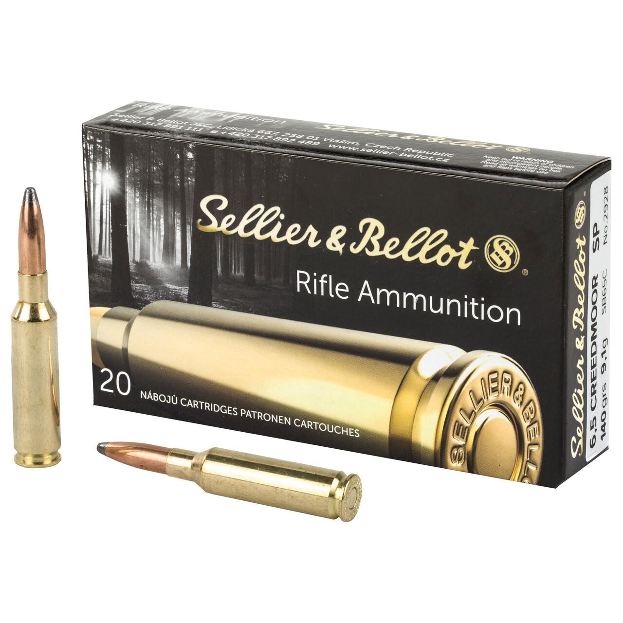 Sellier & Bellot 6.5 Creedmoor Ammunition 140 Grain Soft Point (20pk)