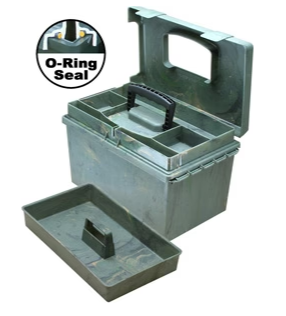 MTM Ammo Travel-Survivor Dry Box 10" x 7" x 5" Plastic Green