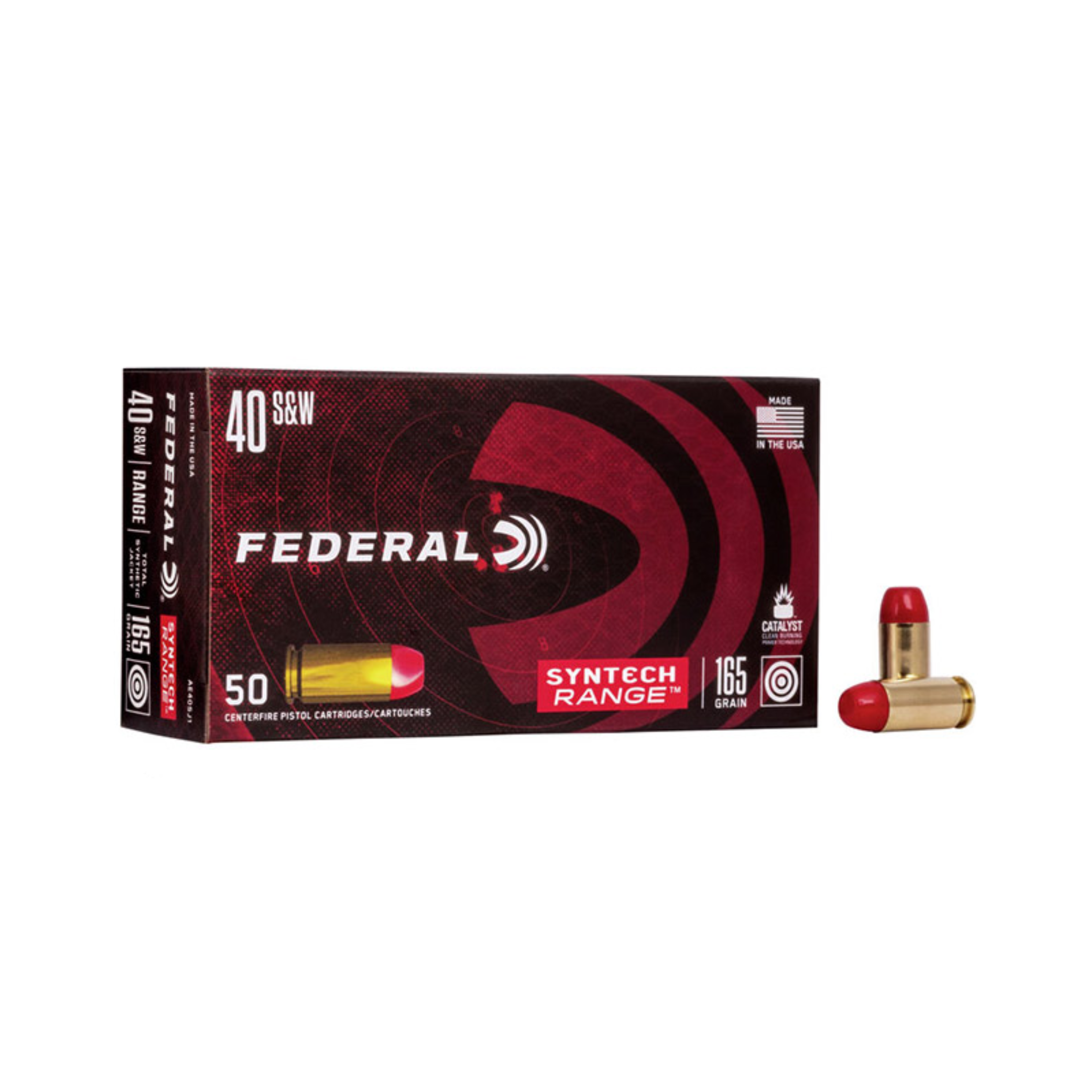 Federal 40 S&W 165Gr TSJ Syntech Jacket American Eagle (FAE40SJ1)