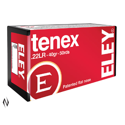 Eley Tenex Ammunition 22 Long Rifle (22LR) 40 Grain Lead Flat Nose  (LRN) (50pk)
