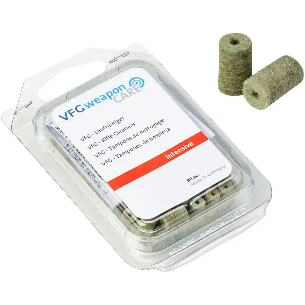 VFG Intensive Rifle Cleaning Felts 6mm/243 Cal (50pk)