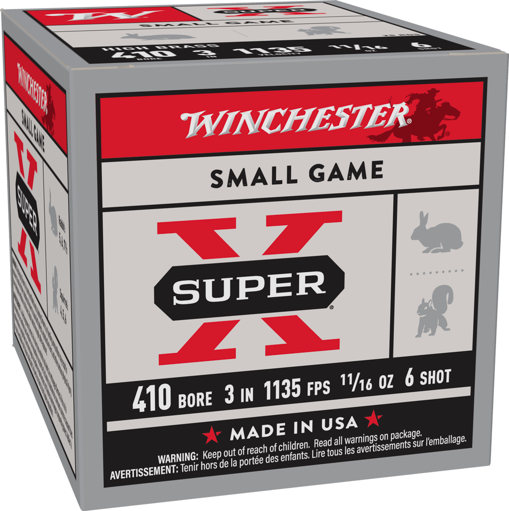 Winchester Super-X 410 Bore Ammunition 3" 11/16oz #6 Shot (25pk) (X4136)