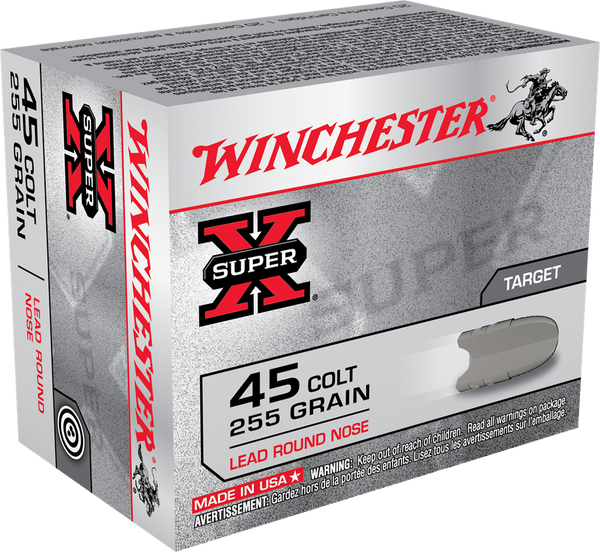 Winchester Super-X Ammunition 45 Colt (Long Colt) 255 Grain Lead