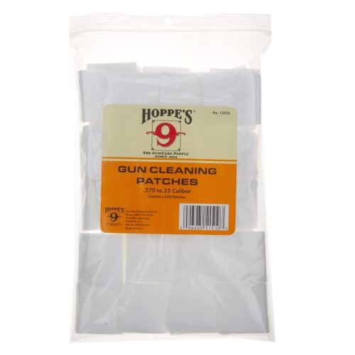 Hoppes Gun Cleaning Patches .270 to .35 cal (650pk) (1203S) Rebel Gun
