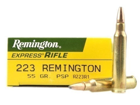 Remington Express Ammunition 223 Remington 55 Grain Pointed Soft Point (20pk)
