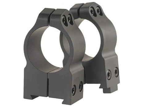 Warne Permanent-Attachable Ring Mounts CZ 550, BRNO 602 (19mm Dovetail) 1" High Matte