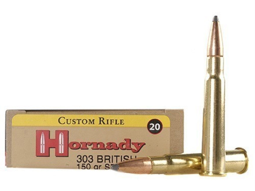 Hornady Custom Ammunition 303 British 150 Grain InterLock Spire Point (20pk)