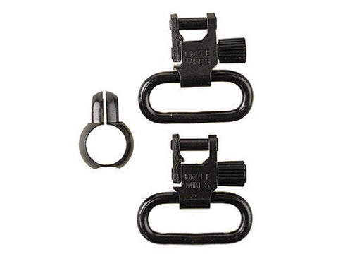Uncle Mike's Quick Detachable Full Band Rimfire Sling Swivels 1" Loops Black (1341-2)