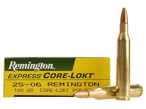 Remington Express Ammunition 25-06 Remington 100 Grain Core-Lokt Pointed Soft Point (20pk)