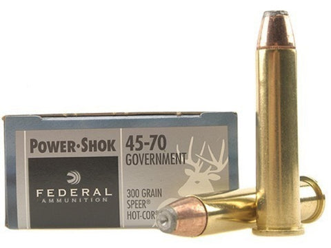 Federal Power-Shok Ammunition 45-70 Government 300 Grain Speer Hot-Cor Hollow Point (20pk)