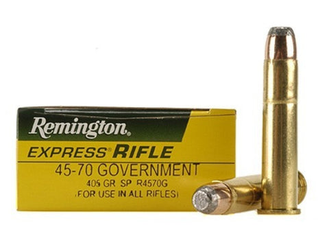 Remington Express Ammunition 45-70 Government 405 Grain SPCL Jacketed Soft Point Full Pressure Load (20pk)