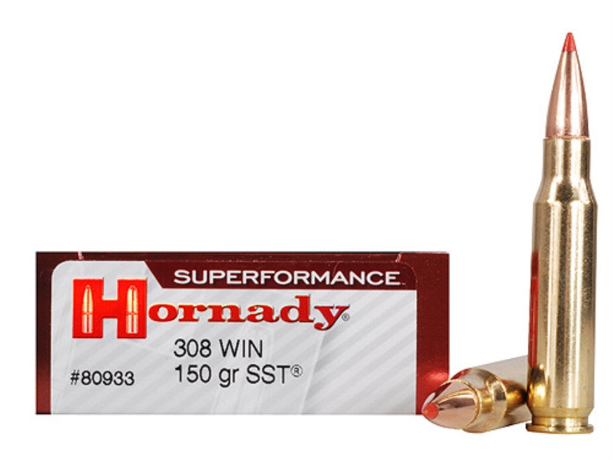 Hornady Superformance SST Ammunition 308 Winchester 150 Grain SST (20pk)