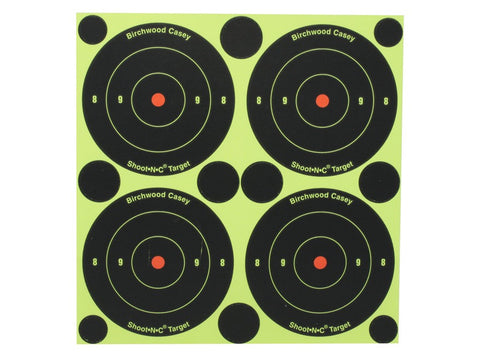 Birchwood Casey Shoot-N-C Targets 3" Bullseye with 120 Repair Pasters (48pk)