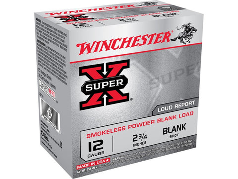 Winchester Field Trial Popper Load 12 Gauge Ammunition 2-3/4" Smokeless Blank Cartridges (25pk)