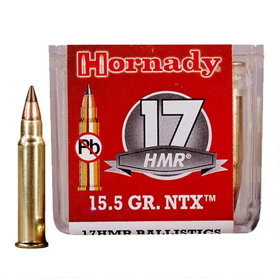 Hornady Varmint Express Ammunition 17 HMR 15.5 Grain NTX Lead Free (50pk)