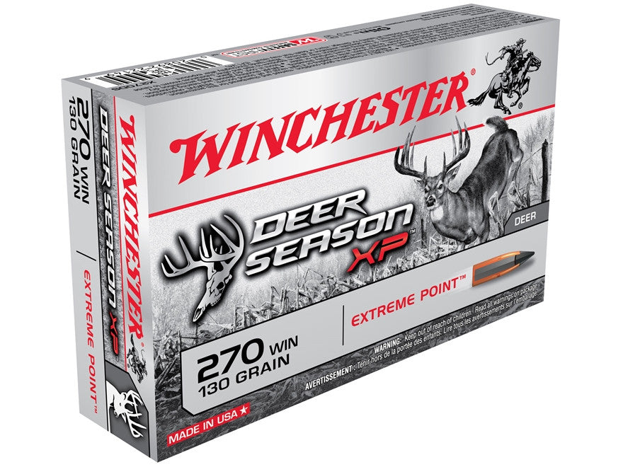 Winchester Deer Season XP Ammunition 270 Winchester 130 Grain  Polymer Tip (20pk) (X270DS)