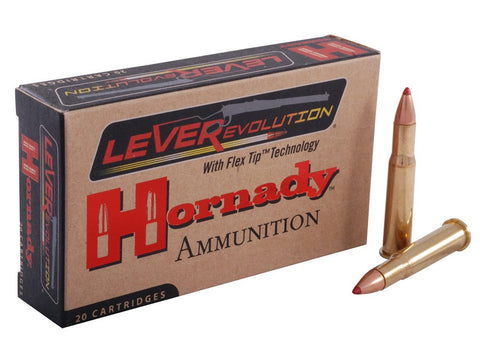 Hornady LEVERevolution Ammunition 30-30 Winchester 160 Grain Flex Tip eXpanding (20pk)