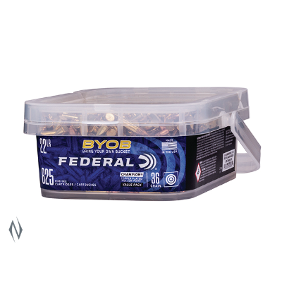 Federal Champion BYOB Ammunition 22 Long Rifle (22LR) 36 Grain Plated Hollow Point (HP) (1375pk)