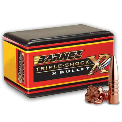 Barnes  Triple-Shock X Bullets 30 Caliber (308 Diameter) 130 Grain Hollow Point Boat Tail Lead-Free (50pk)