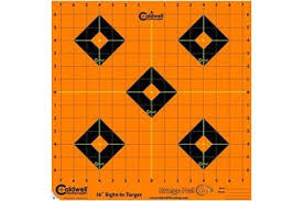 Caldwell Orange Peel Targets 12" Self-Adhesive Bullseye (5Pk) (244561)