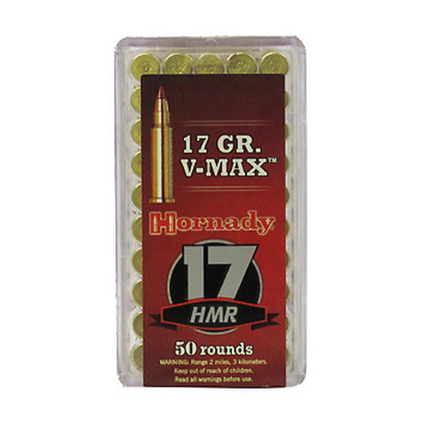 Hornady Varmint Express Ammunition 17 HMR 17 Grain V-MAX (50pk)