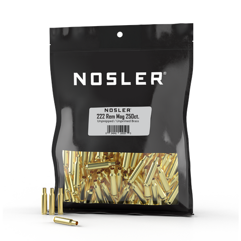 Nosler Premium Bulk Brass Unprimed Cases 222 Remington Magnum (250pk)