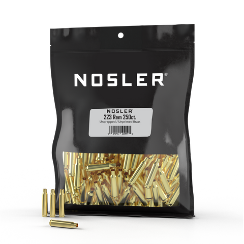 Nosler Premium Bulk Brass Unprimed Cases 223 Remington (250pk)