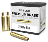 Nosler Premium Unprimed Brass Cases 270 Win (50pk) - NCB270