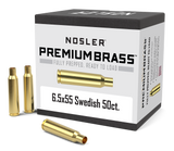 Nosler Premium Unprimed Brass Cases 6.5x55 Swedish Mauser (50pk) - NCB6555