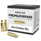 Nosler Premium Unprimed Brass Cases 6mm Creedmoor (50pk)