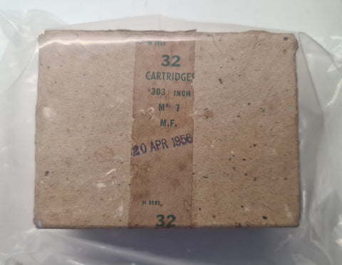 Ex-Mil Ammunition 303 British 174 Grain FMJ in Opened Original Box (32pk)