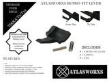 Atlasworxs DBM / Bottom Metal Retro-Fit Hidden Lever (For Non Elite Models) (AW0435-A)