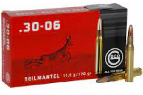 RWS Geco 30-06 Ammunition  170 Grain Teilmantel Soft Point (20pk)