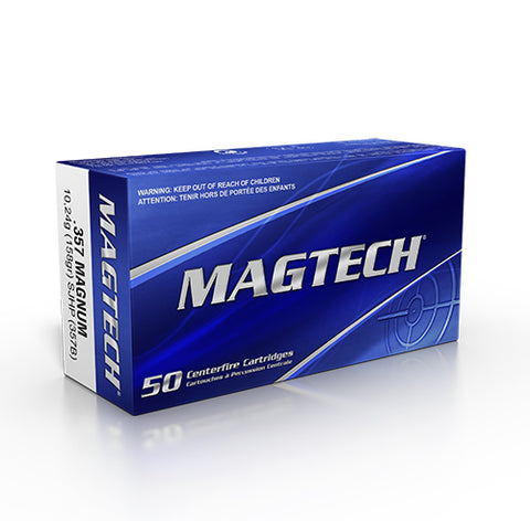 Magtech Ammunition 357 Magnum 158 Grain Semi-Jacketed Hollow Point  (50pk)