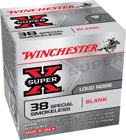 Winchester Super-X Ammunition 38 Special Blank Smokeless Powder (50pk)
