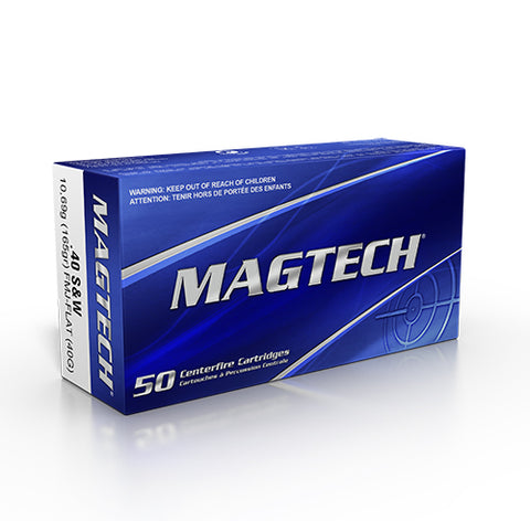 Magtech Ammunition 40 S&W 165 Grain Full Metal Jacket Flat Nose (50pk)