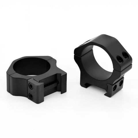 Warne 30mm Maxima Horizontal Permanent-Attachable Weaver-Style Rings High Matte