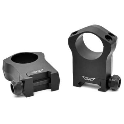 Warne 1" XP7000 Permanent-Attachable Weaver-Style Rings High Matte