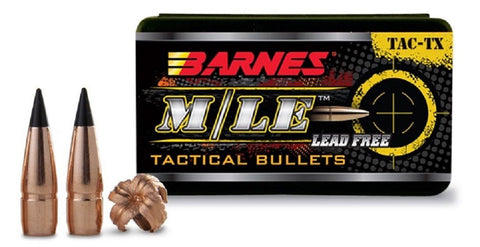 Barnes  M/LE TAC-TX  Bullets 30 Caliber (308 Diameter) 110 Grain Boat Tail Lead-Free (50pk)
