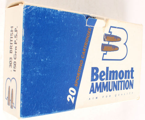 Belmont Ammunition 303 British 150 Grain Pointed Soft Point (20pk)