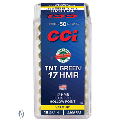 CCI 17HMR Ammunition 16 Grain Lead-Free Hollow Point (50pk)