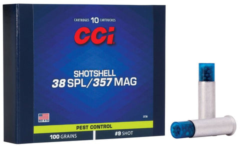 CCI Shotshell Ammunition 38 Special / 357 Magnum 100 Grains #9 Shot Box (10pk)