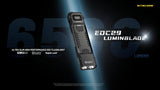 Ultra Slim High Performance EDC Flashlight, 6500 Lumens, Luminblade Strobe, 400m Throw